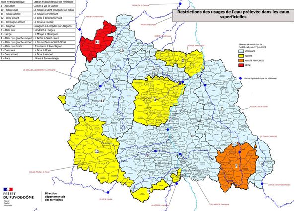 Le Puy-de-Dôme se retrouve dans une situation catastrophique de pénurie d’eau