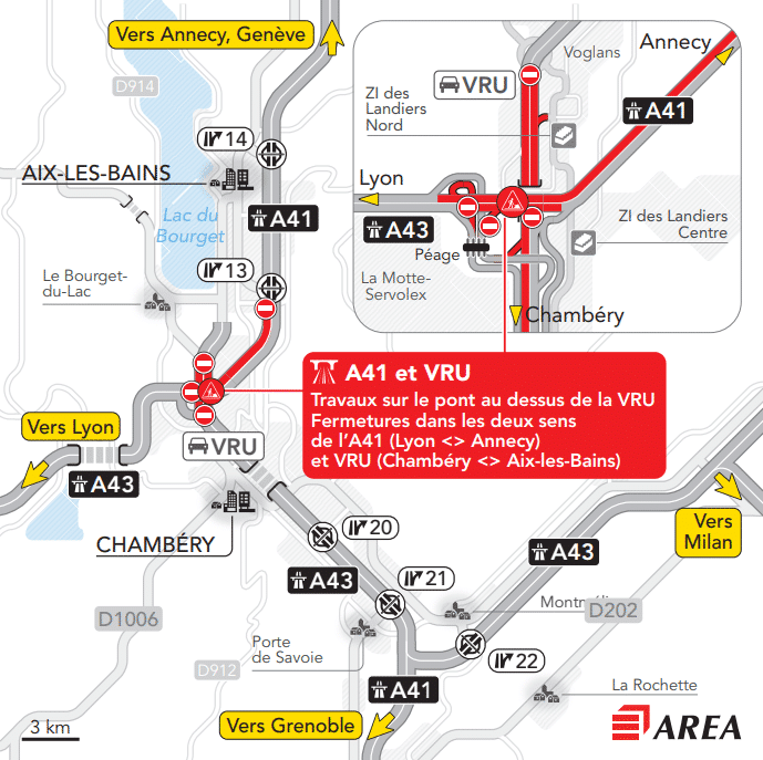 Un projet de démolition et reconstruction d’un pont à Chambéry provoque un chaos total dans le trafic